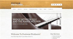 Desktop Screenshot of footwearproducers.com